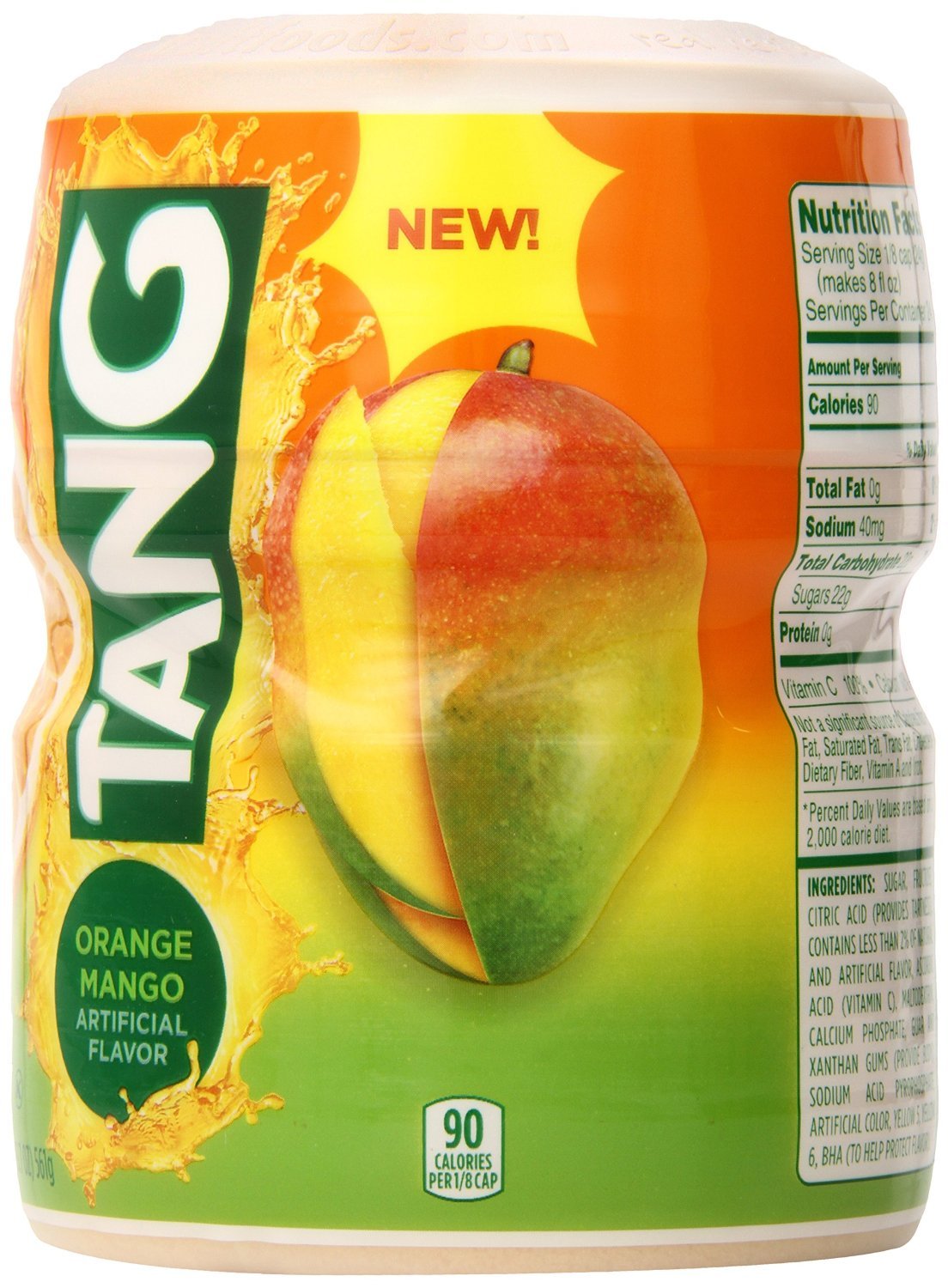 Product image of Tang Orange Mango Drink Mix 19.7 oz 19.7 oz Pack of 3
