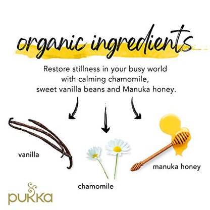 Product image of Pukka Organic Tea Bags Chamomile Vanilla and Manuka Honey Herbal Tea 20 ct Pack of 6