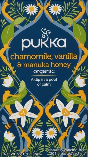Product image of Pukka Organic Tea Bags Chamomile Vanilla and Manuka Honey Herbal Tea 20 ct Pack of 6