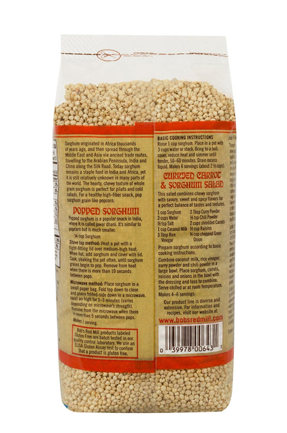 Product image of Bob's Red Mill Gluten Free Sweet White Sorghum Grain 24-oz Pack of 4