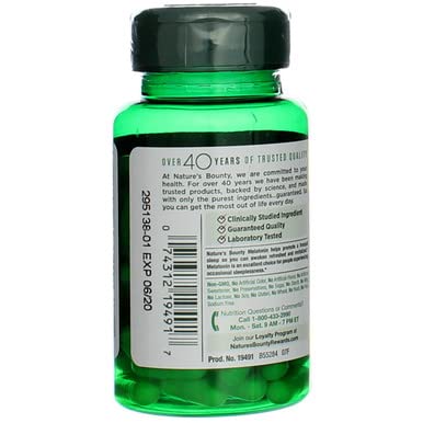 Product image of Nature's Bounty Melatonin Capsules 60 ct Pack of 4