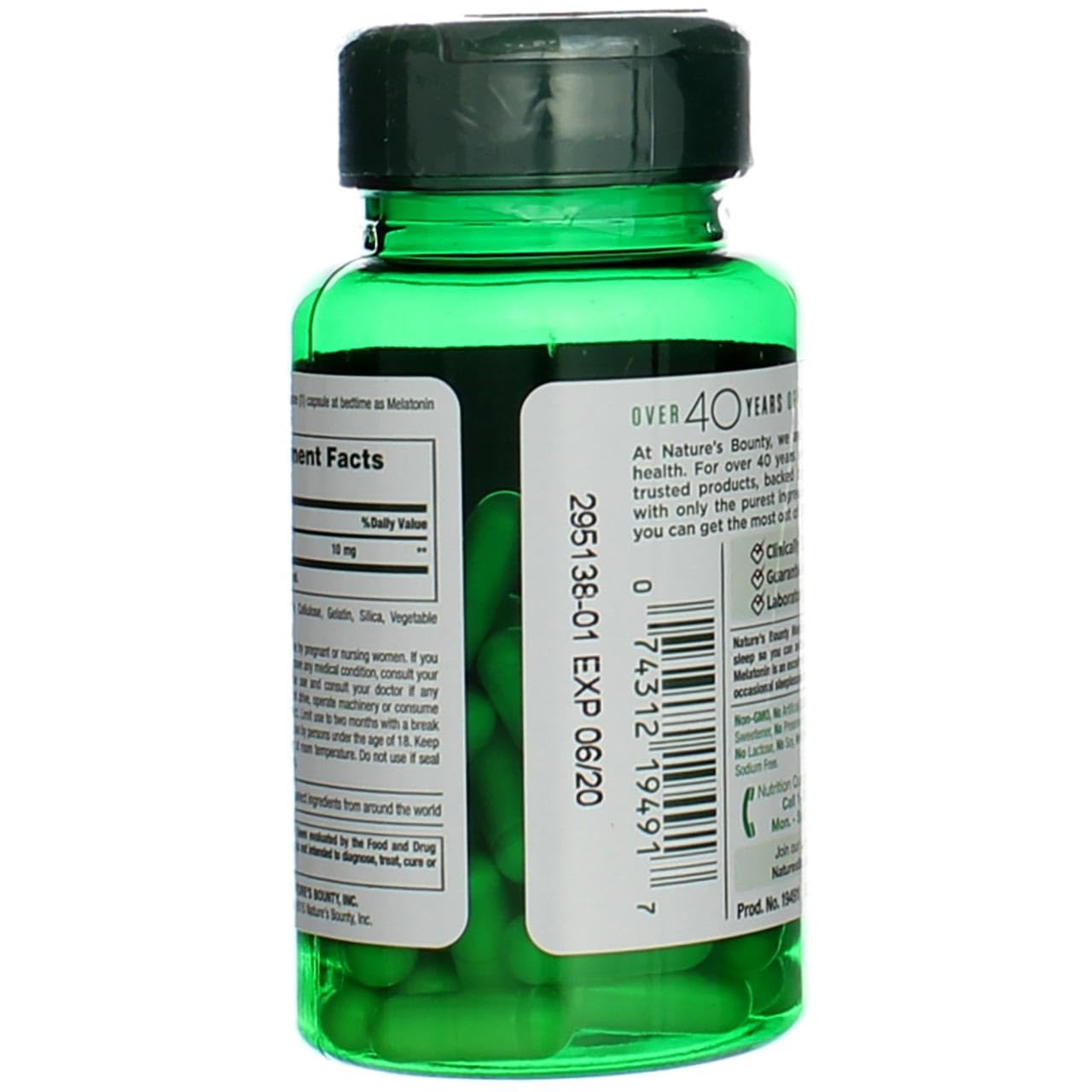 Product image of Nature's Bounty Melatonin Capsules 60 ct Pack of 4