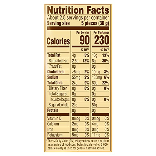 Product image of Werther's Original Chewy Sugar Free Caramel Candy Bags 2.75 oz 2.75 oz Pack of 12
