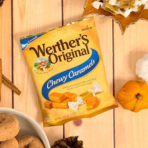 Product image of Werther's Original Chewy Sugar Free Caramel Candy Bags 2.75 oz 2.75 oz Pack of 12