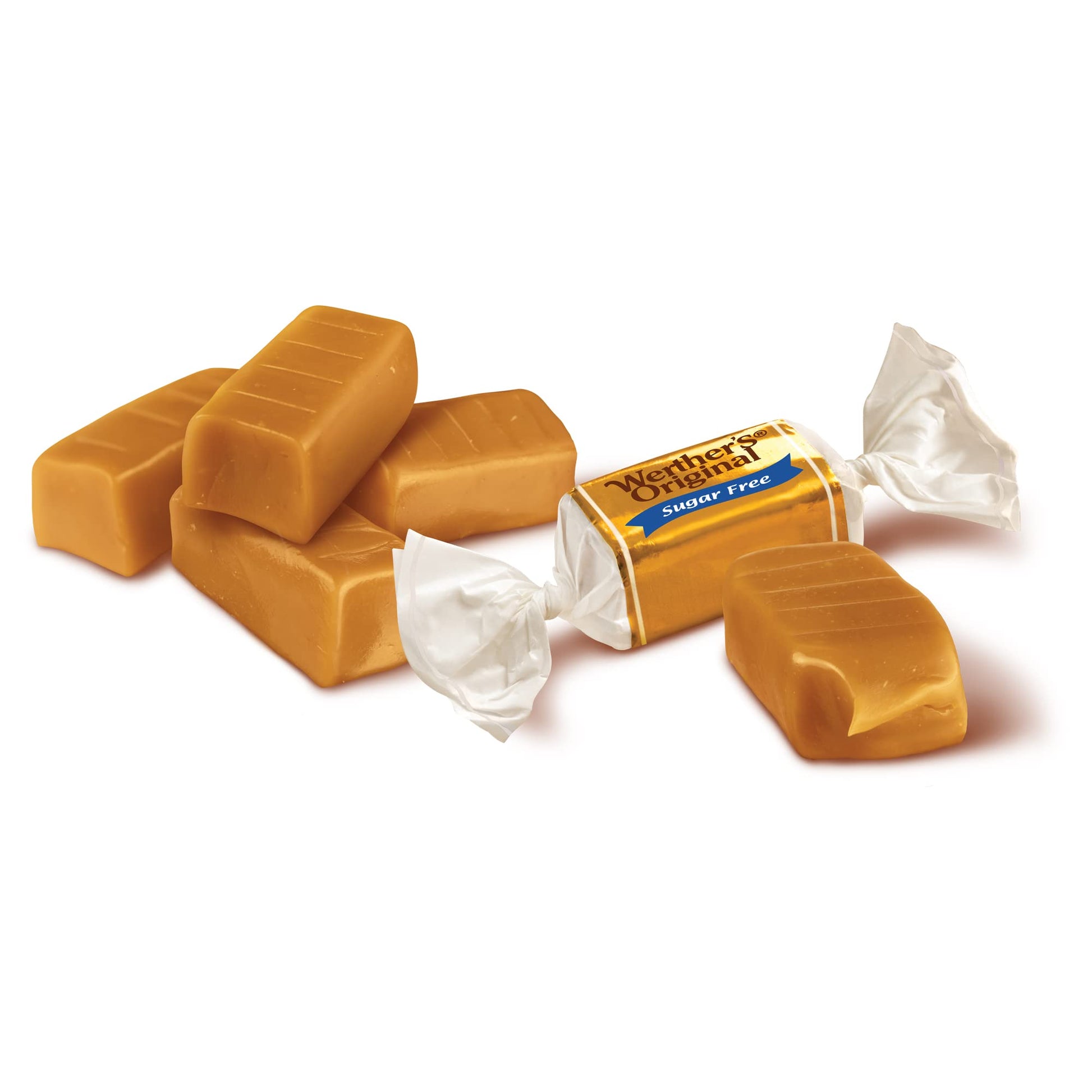 Product image of Werther's Original Chewy Sugar Free Caramel Candy Bags 2.75 oz 2.75 oz Pack of 12