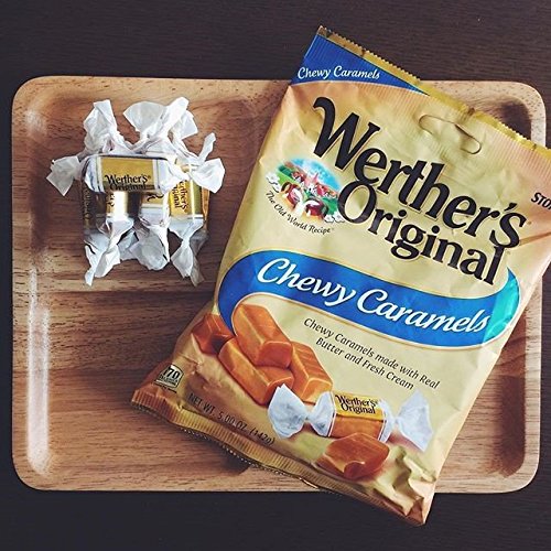 Product image of Werther's Original Chewy Sugar Free Caramel Candy Bags 2.75 oz 2.75 oz Pack of 12