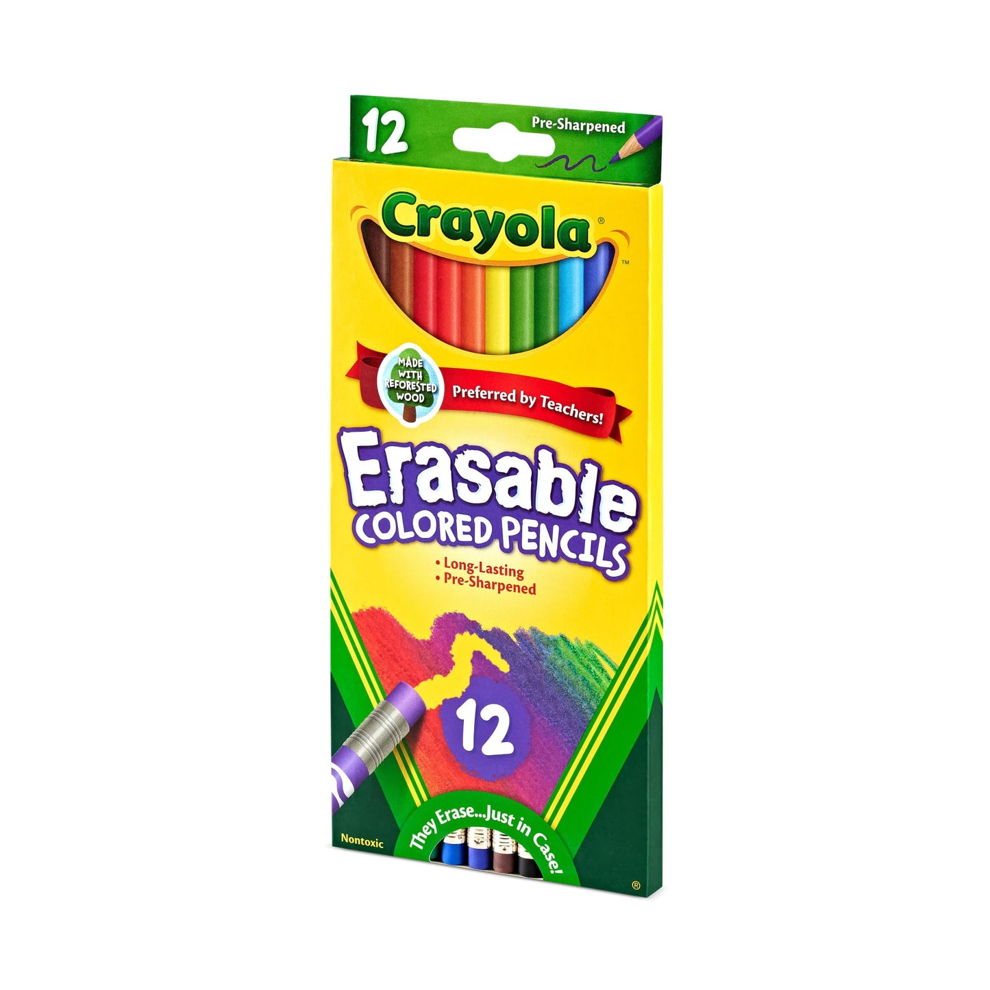 Product image of Crayola Erasable Colored Pencils Pencils Pack of 12
