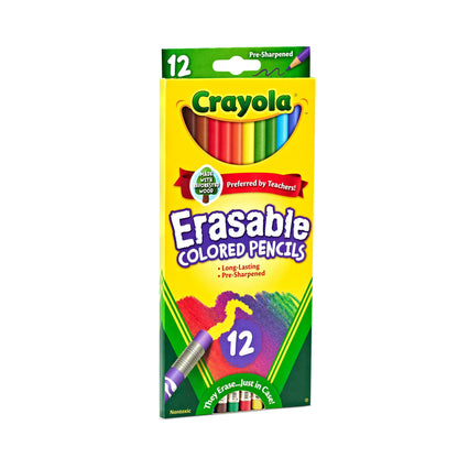 Product image of Crayola Erasable Colored Pencils Pencils Pack of 12