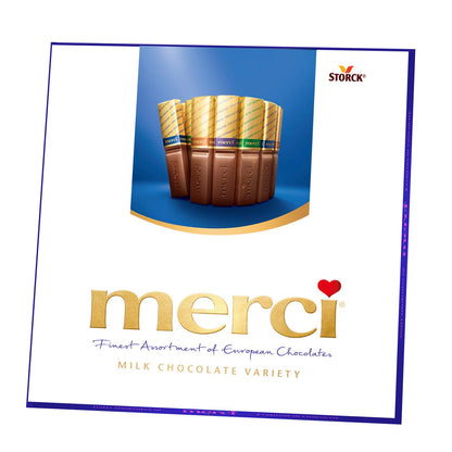 Product image of Merci Finest Assorted Milk Chocolate Candy Gift Box 7 oz 7 oz Pack of 10