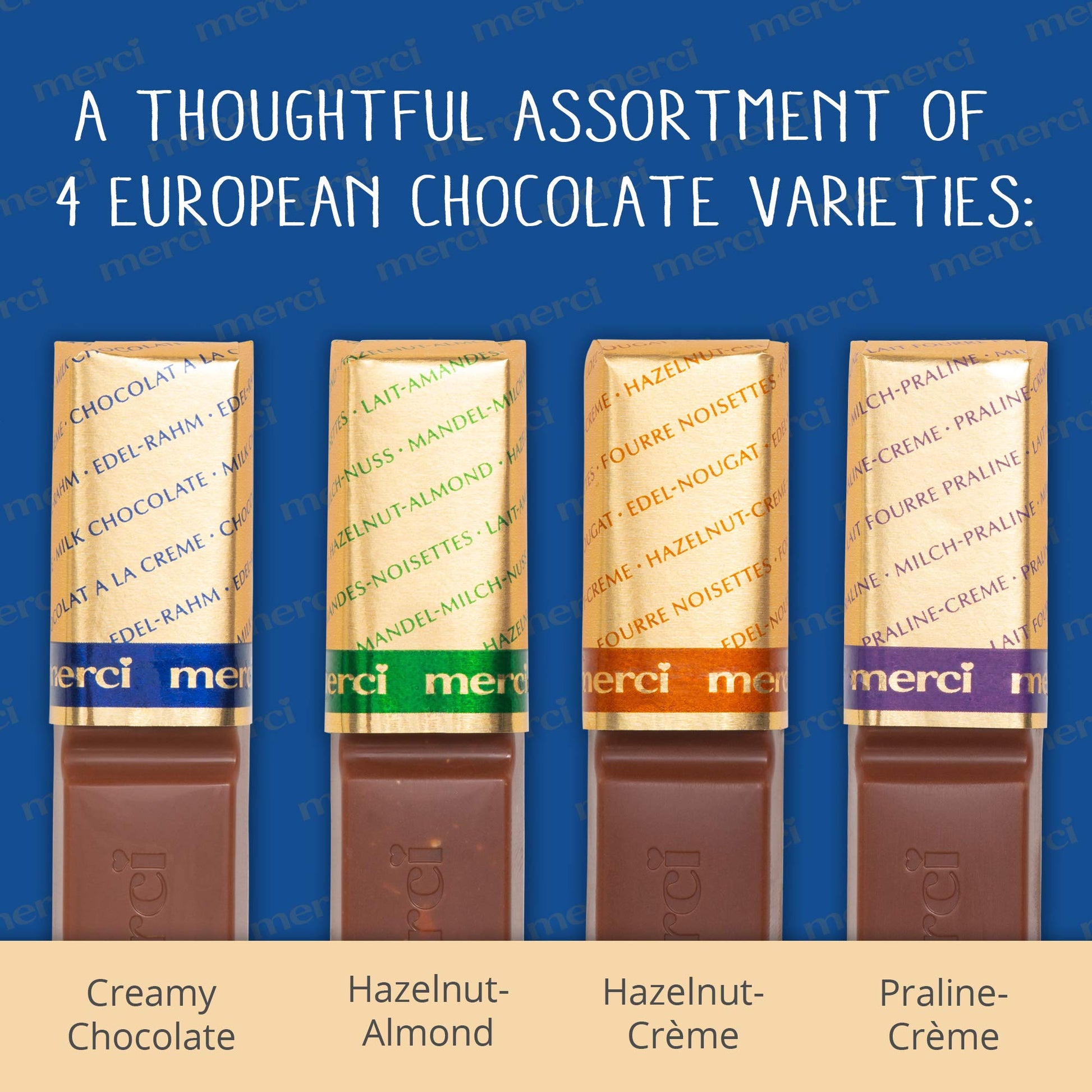 Product image of Merci Finest Assorted Milk Chocolate Candy Gift Box 7 oz 7 oz Pack of 10