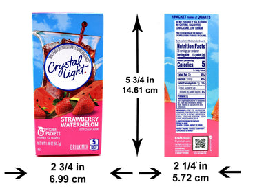Product image of Crystal Light Strawberry Watermelon Drink Mix 12-Quart Canister Pack of 3