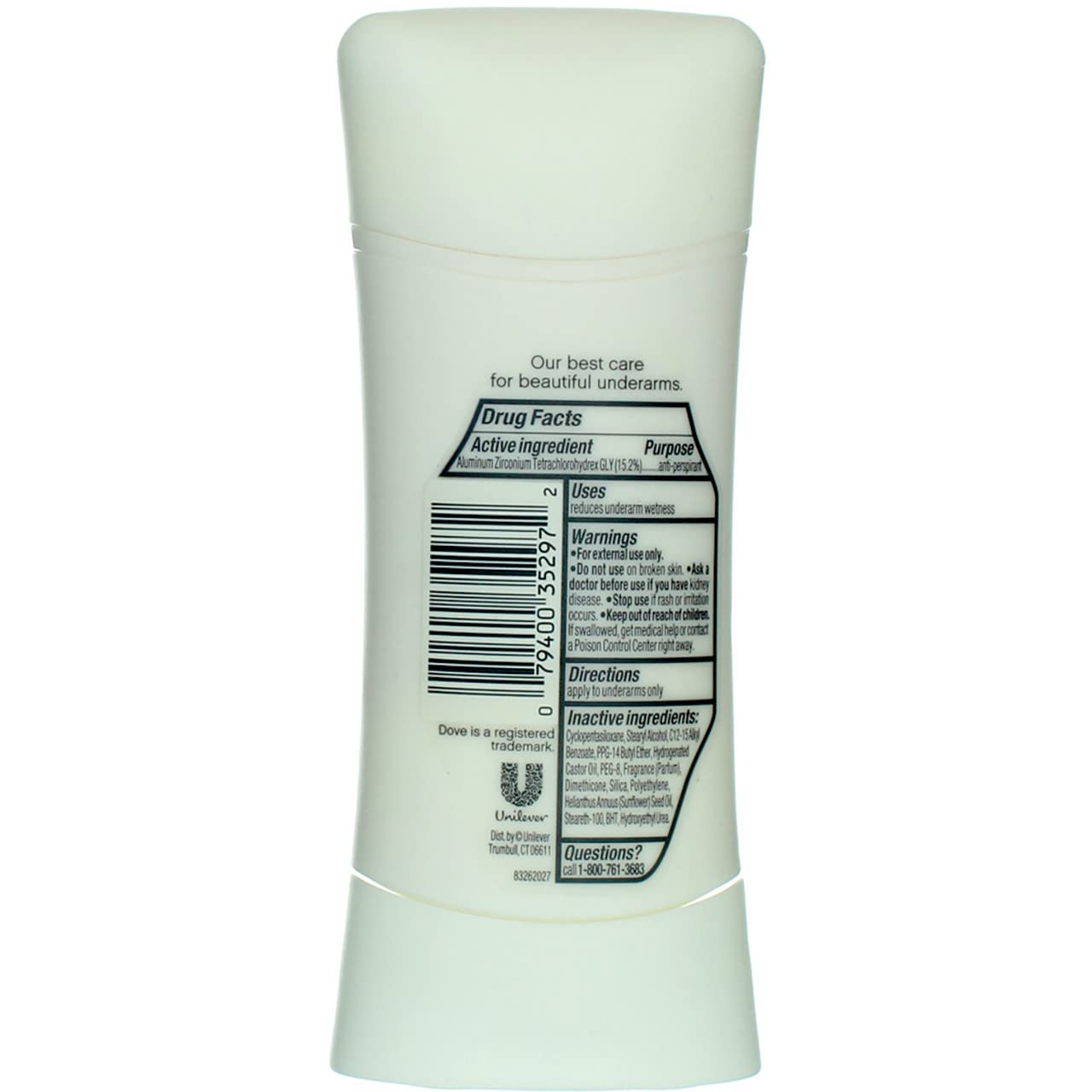 Product image of Dove Advanced Care Anti-Perspirant Deodorant Cool Essential 2.6 oz 2.57 fl oz 2.6 oz Pack of 6