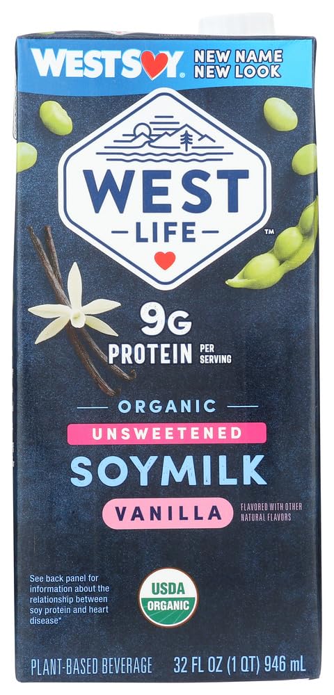 Product image of Westsoy Organic Unsweetened Vanilla Soymilk 32 oz 32 oz Pack of 2