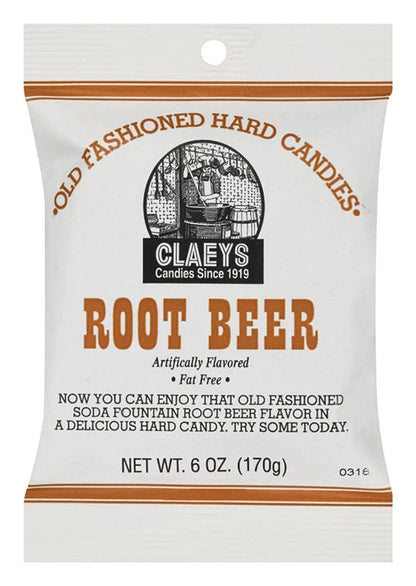 Claeys Old Fashioned Hard Candy Variety Pack Licorice Root Beer Flavors 36 oz 6 Pack Nostalgic Sweet Treat