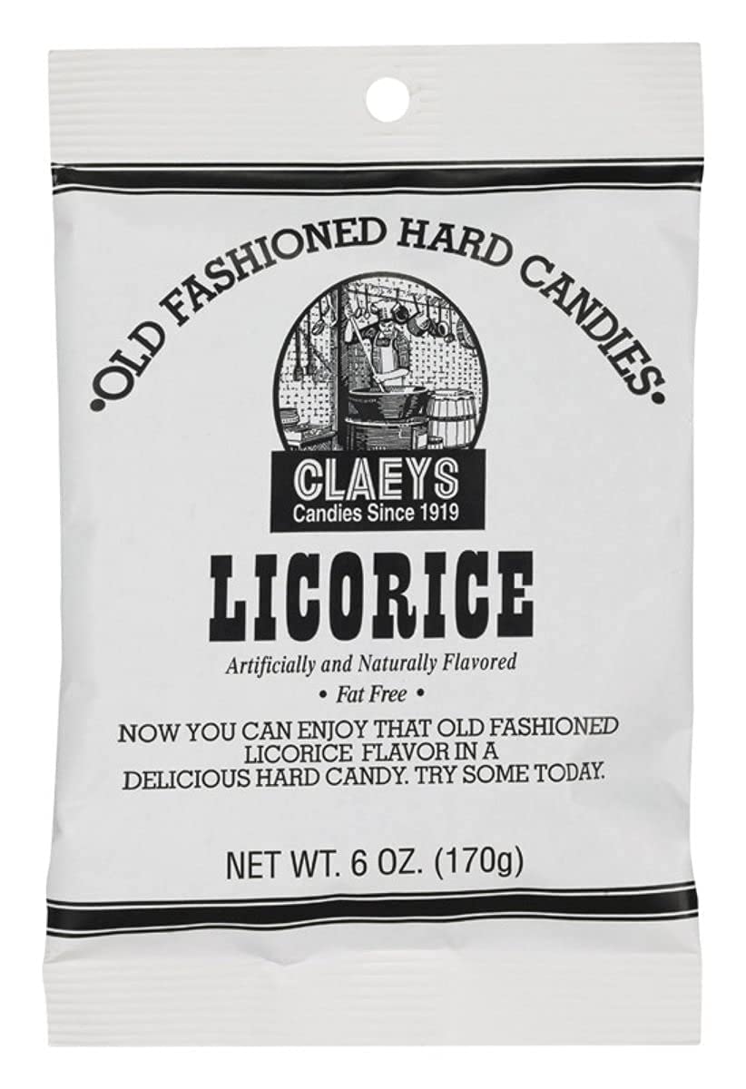 Claeys Old Fashioned Hard Candy Variety Pack Licorice Root Beer Flavors 36 oz 6 Pack Nostalgic Sweet Treat