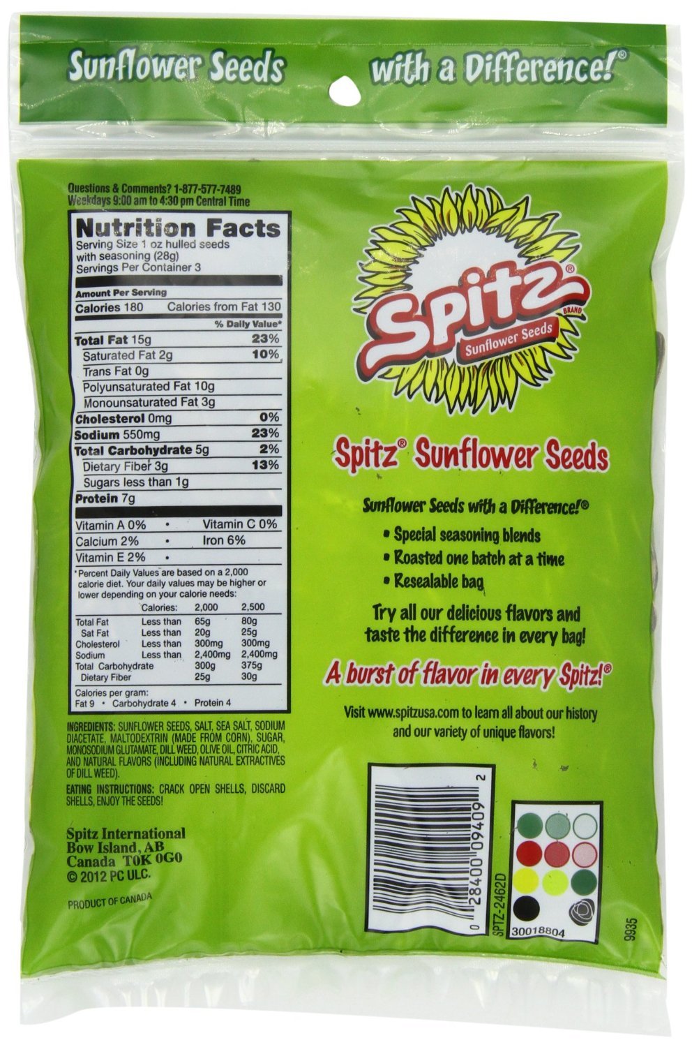 Product image of Spitz Sunflower Seeds Dill Pickle Flavor 6 oz 6 oz