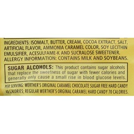 Product image of Werther's Original Caramel Chocolate Sugar Free Hard Candies 2.35 oz 2.35 oz Pack of 2