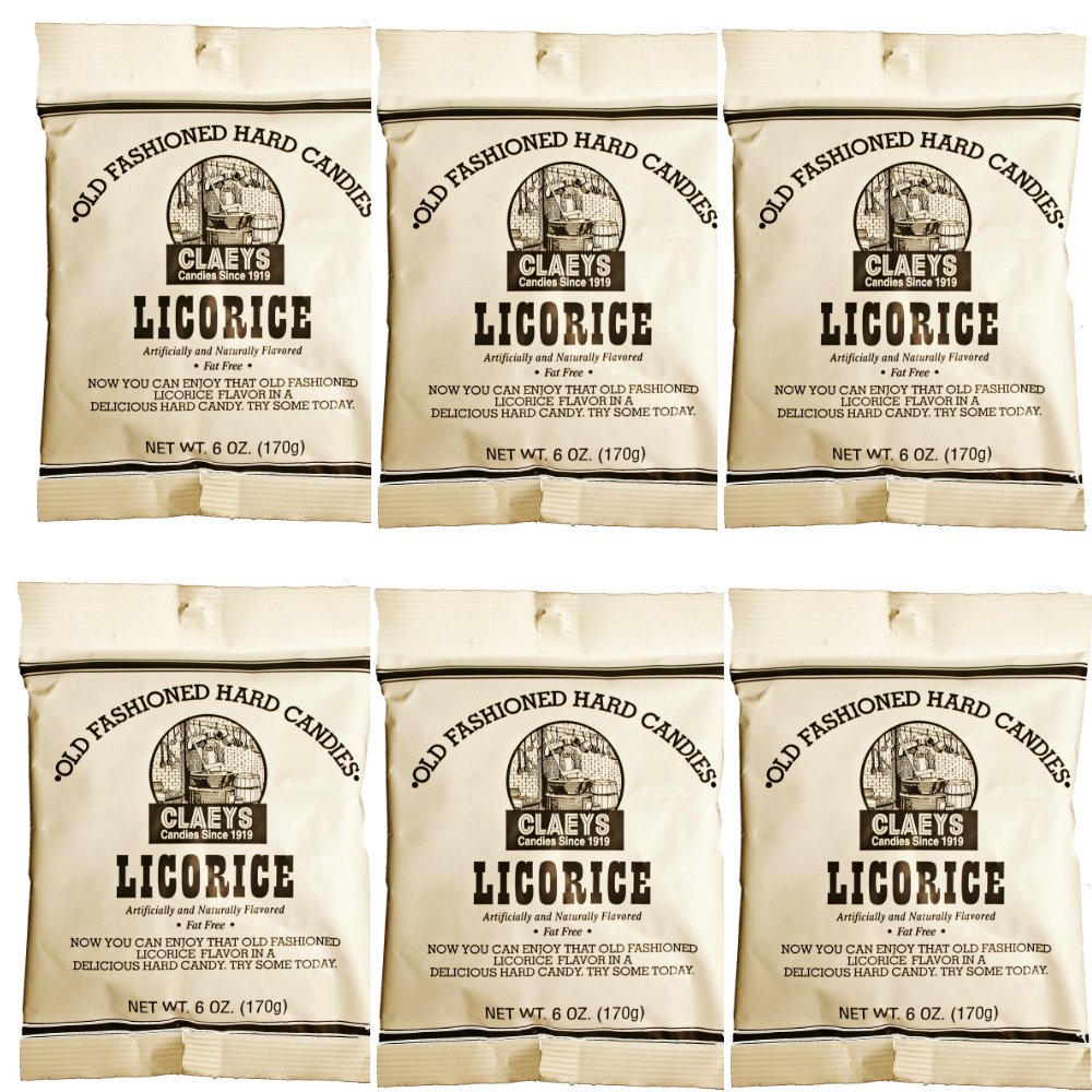 Product image of Claeys Old Fashioned Hard Candy Licorice Flavor Since 1919 Pack of 6