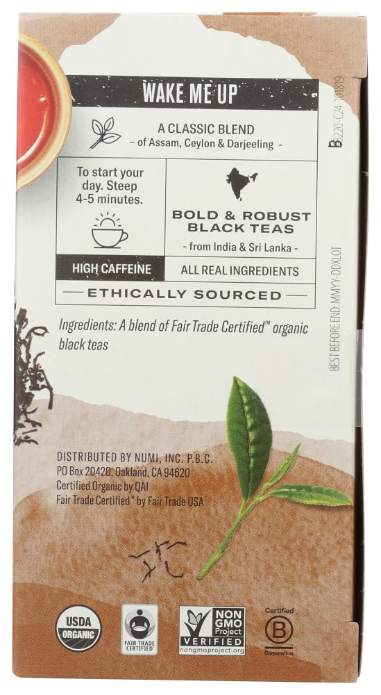 Product image of Numi Organic Tea Breakfast Blend 18 Bags Pack of 2