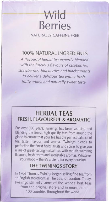 Product image of Twinings of London Wild Berries Herbal 20 ct Tea Bags 20 Count