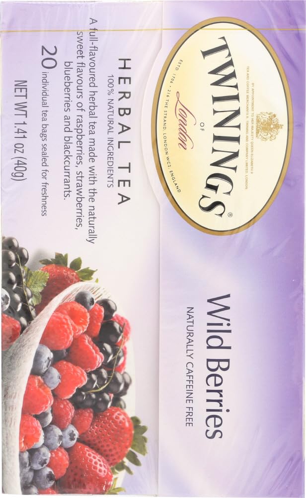 Product image of Twinings of London Wild Berries Herbal 20 ct Tea Bags 20 Count