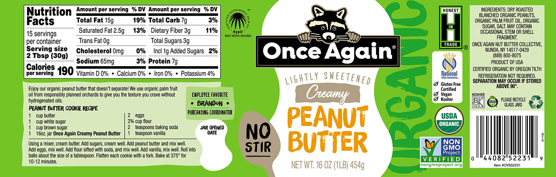 Product image of Once Again Peanut Butter American Classic Smooth 16 oz 16 oz