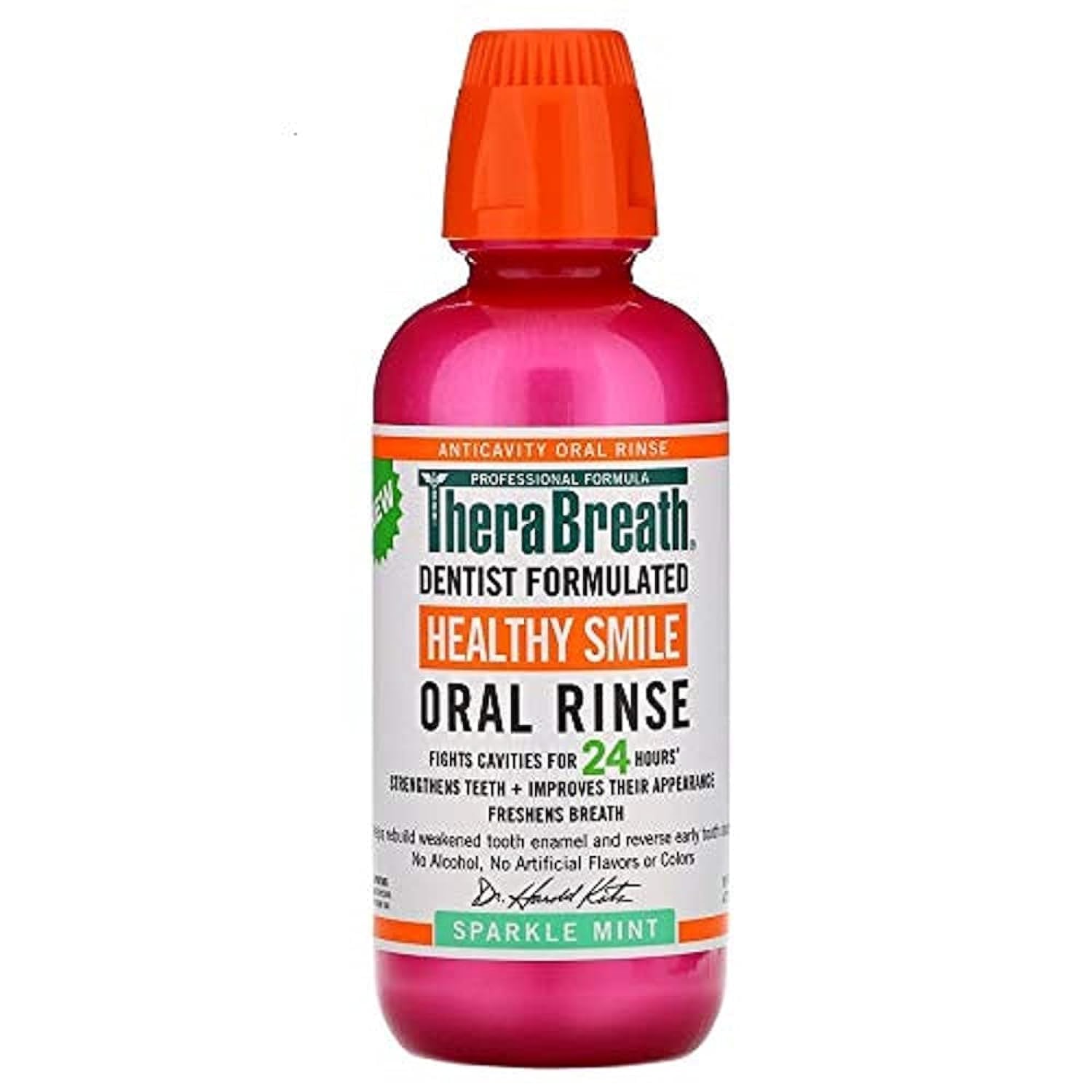 Product image of TheraBreath Healthy Smile Rinse Sparkle Mint 16 oz 16 oz