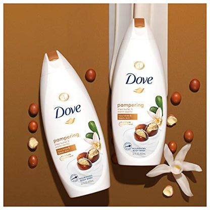 Product image of Dove Body Wash Shea Butter Warm Vanilla Nourishes and Feeds Skin Washes Away Bacteria 22 oz 22 oz Pack of 2