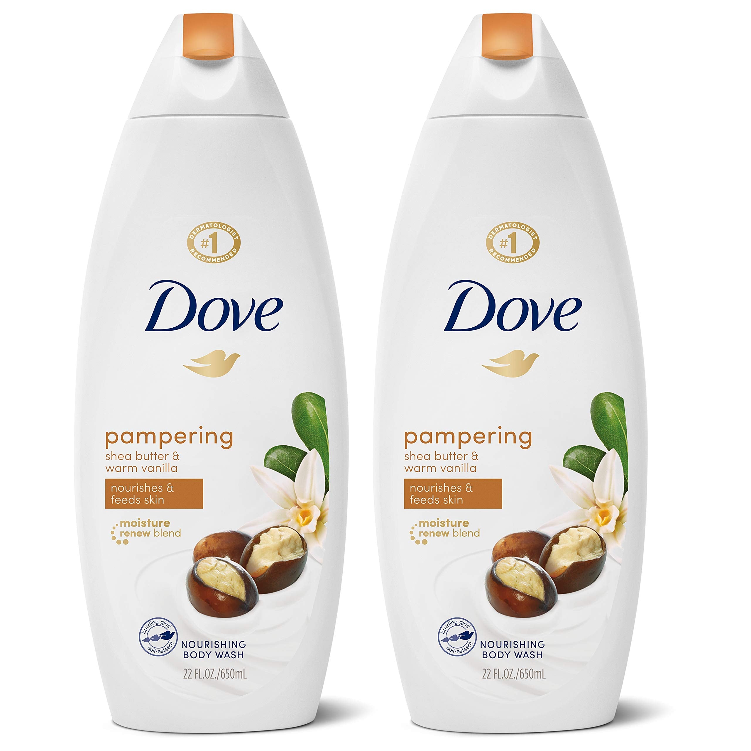 Product image of Dove Body Wash Shea Butter Warm Vanilla Nourishes and Feeds Skin Washes Away Bacteria 22 oz 22 oz Pack of 2