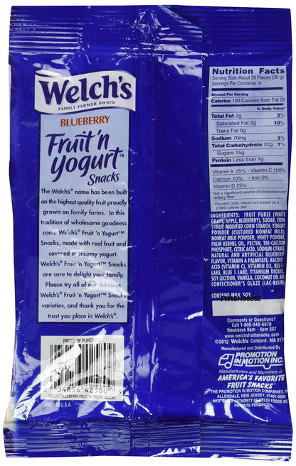 Product image of Welch's Fruit 'n Yogurt Snacks Blueberry 4.25 oz 4.25 oz