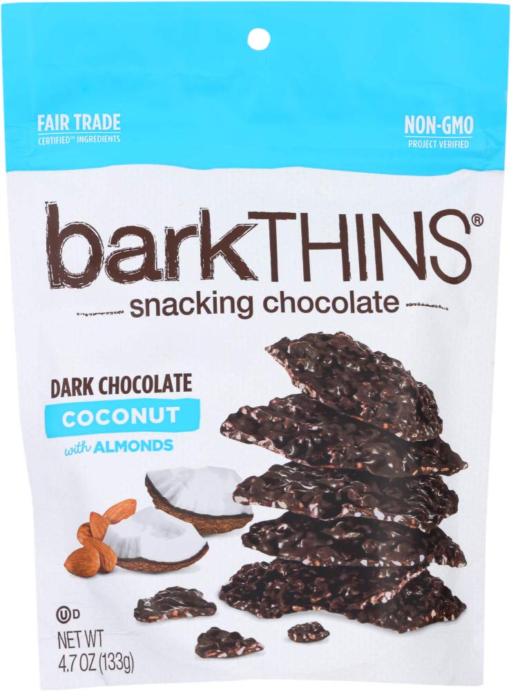 Product image of barkTHINS Dark Chocolate Snacking Chocolates Toasted Coconut Almonds 4.7 oz 4.7 oz Pack of 2
