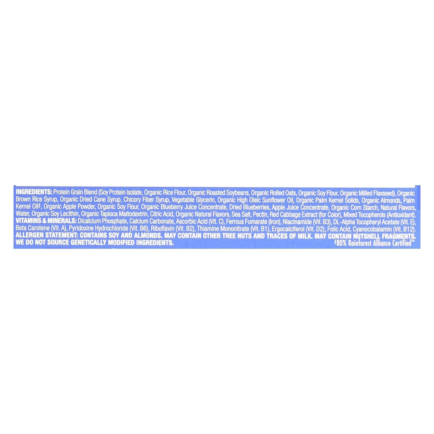 Product image of CLIF Bar Luna Bar Organic Blueberry Bliss 70%+ Organic 1.69 oz 1.69 oz Pack of 15