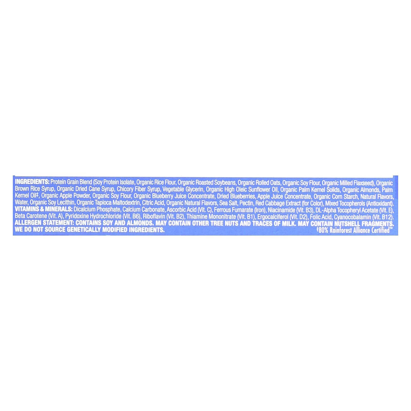 Product image of CLIF Bar Luna Bar Organic Blueberry Bliss 70%+ Organic 1.69 oz 1.69 oz Pack of 15