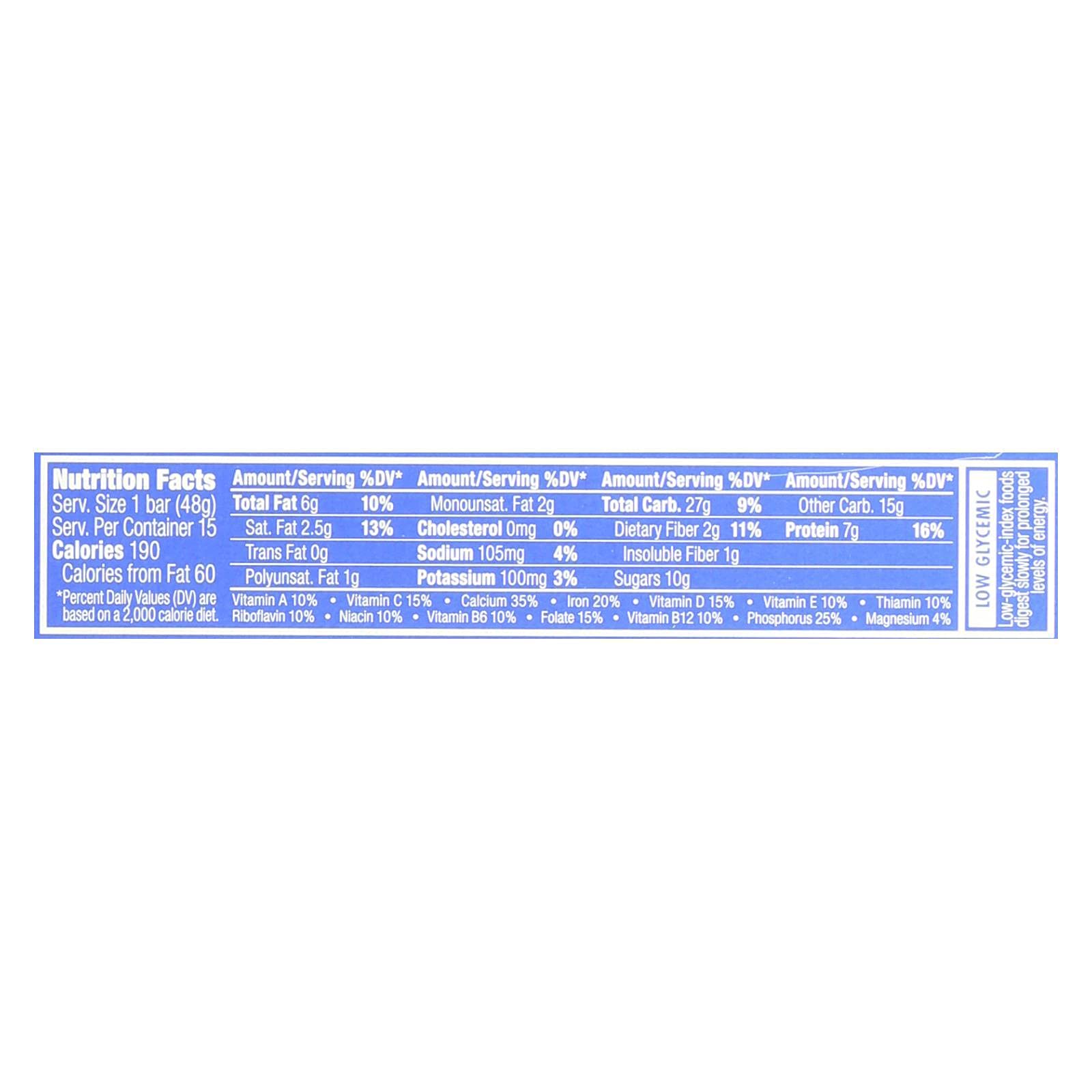 Product image of CLIF Bar Luna Bar Organic Blueberry Bliss 70%+ Organic 1.69 oz 1.69 oz Pack of 15