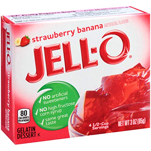 Product image of Jell-O Strawberry Banana Gelatin Dessert Mix Box 3 oz 3 oz