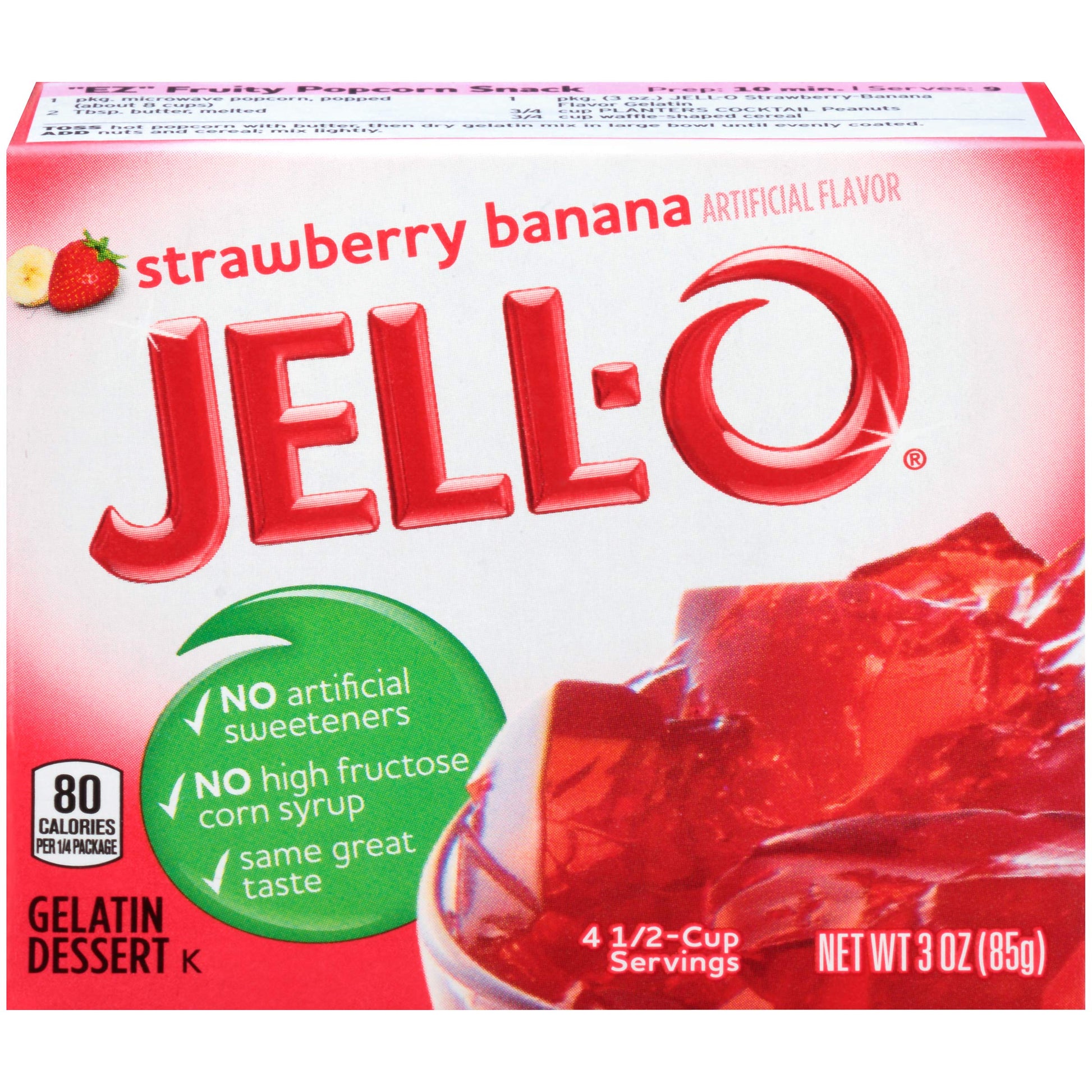 Product image of Jell-O Strawberry Banana Gelatin Dessert Mix Box 3 oz 3 oz