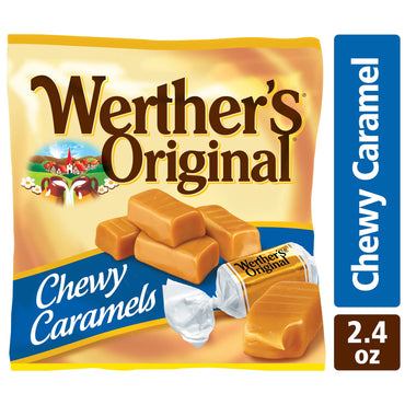 Product image of Werther's Original Chewy Caramel Candy Bags 2.4 oz 2.4 oz Pack of 12