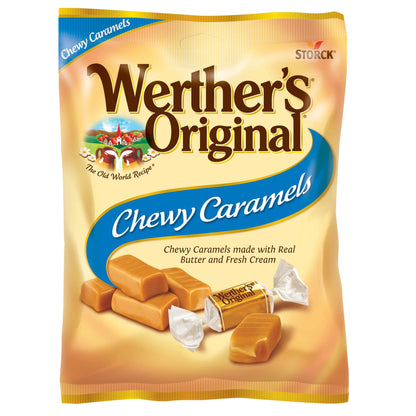 Product image of Werther's Original Chewy Caramel Candy Bags 2.4 oz 2.4 oz Pack of 12