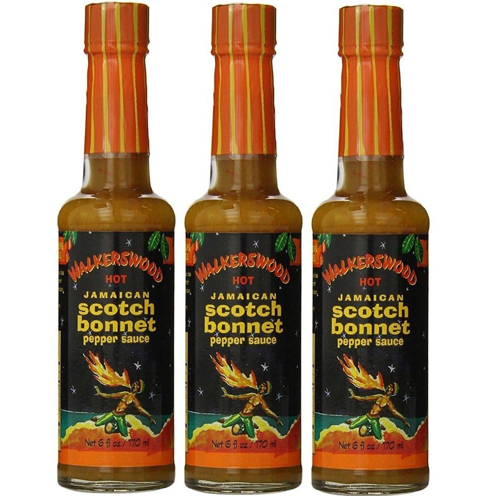Product image of WALKERSWOOD Scotch Bonnet Hot Sauce 5 oz Bottles 5 oz Pack of 3