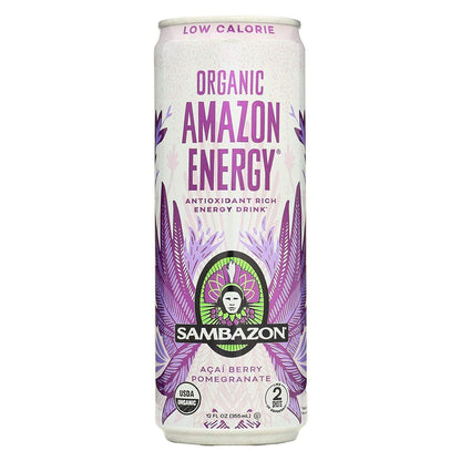 Product image of Sambazon Amazon Energy Low Calorie Acai Berry Energy Drink 12 oz 12 oz Pack of 12