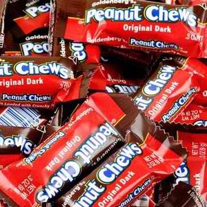 Product image of Goldenberg's Peanut Chews Dark Chocolate 4 lb Pack of 225
