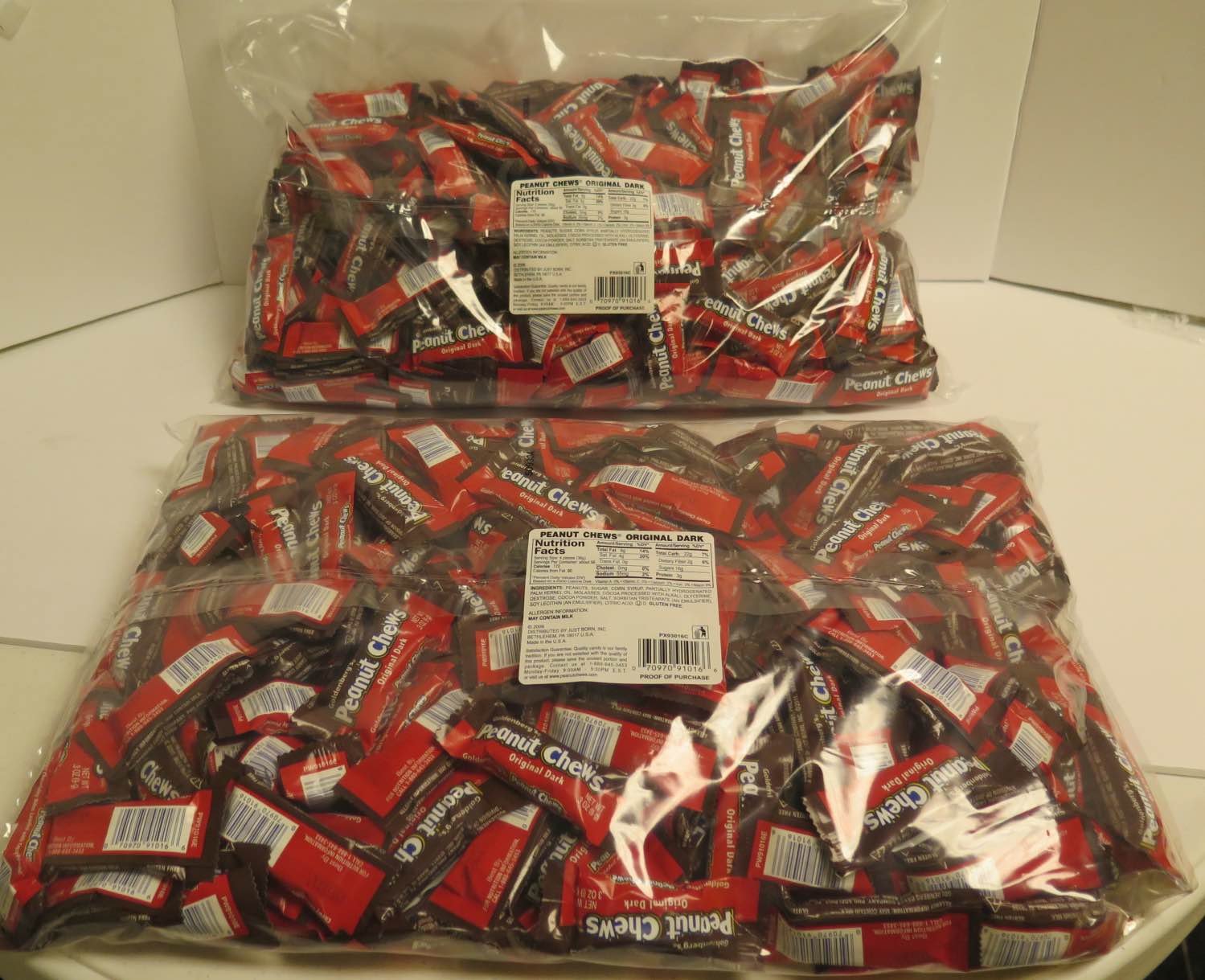 Product image of Goldenberg's Peanut Chews Dark Chocolate 4 lb Pack of 225