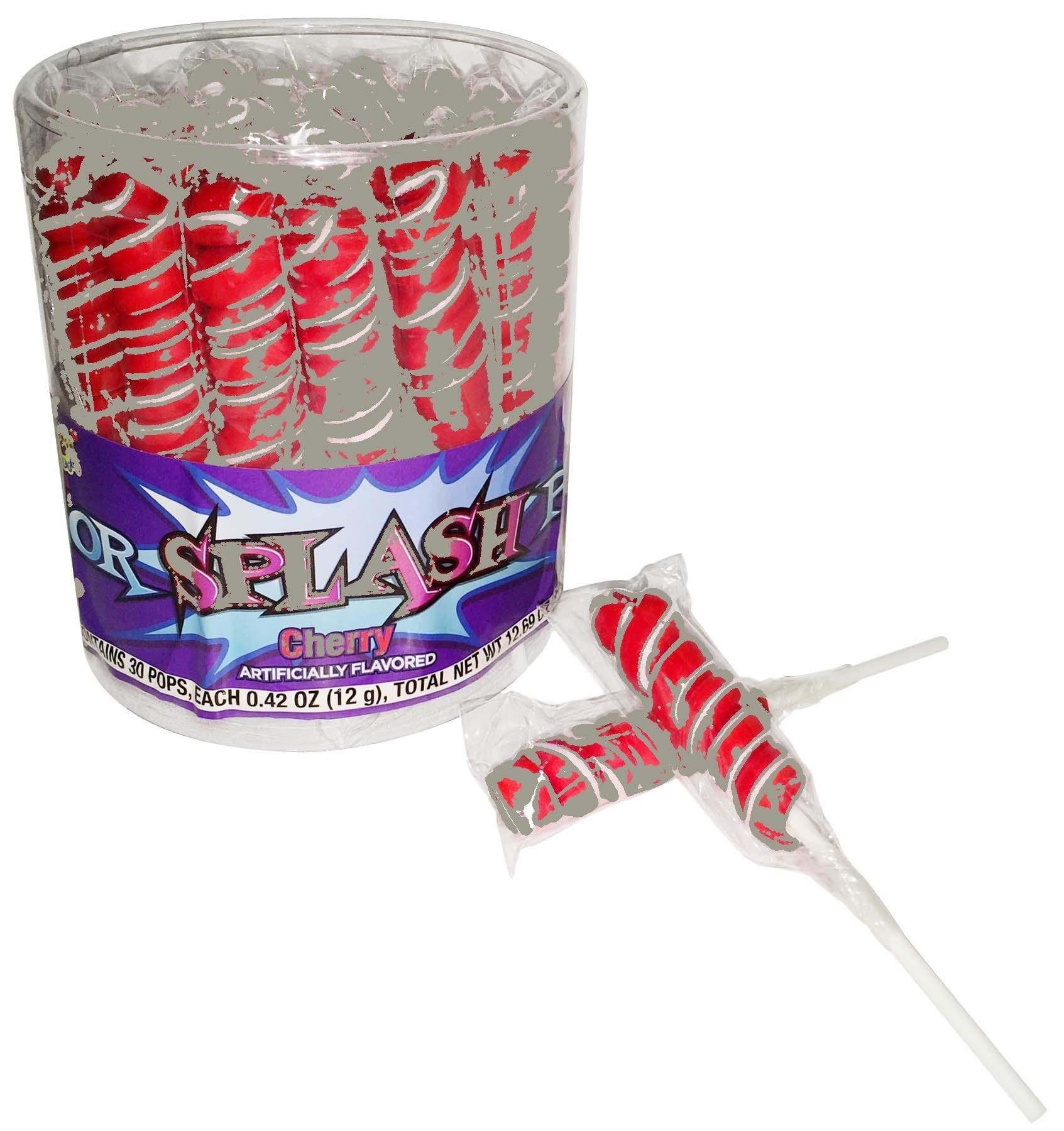 Product image of COLORSPLASH LOLLIPOPS Jar 30 Pops Red Cherry 12.69 oz 12.69 oz