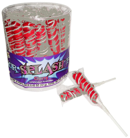 Product image of COLORSPLASH LOLLIPOPS Jar 30 Pops Red Cherry 12.69 oz 12.69 oz