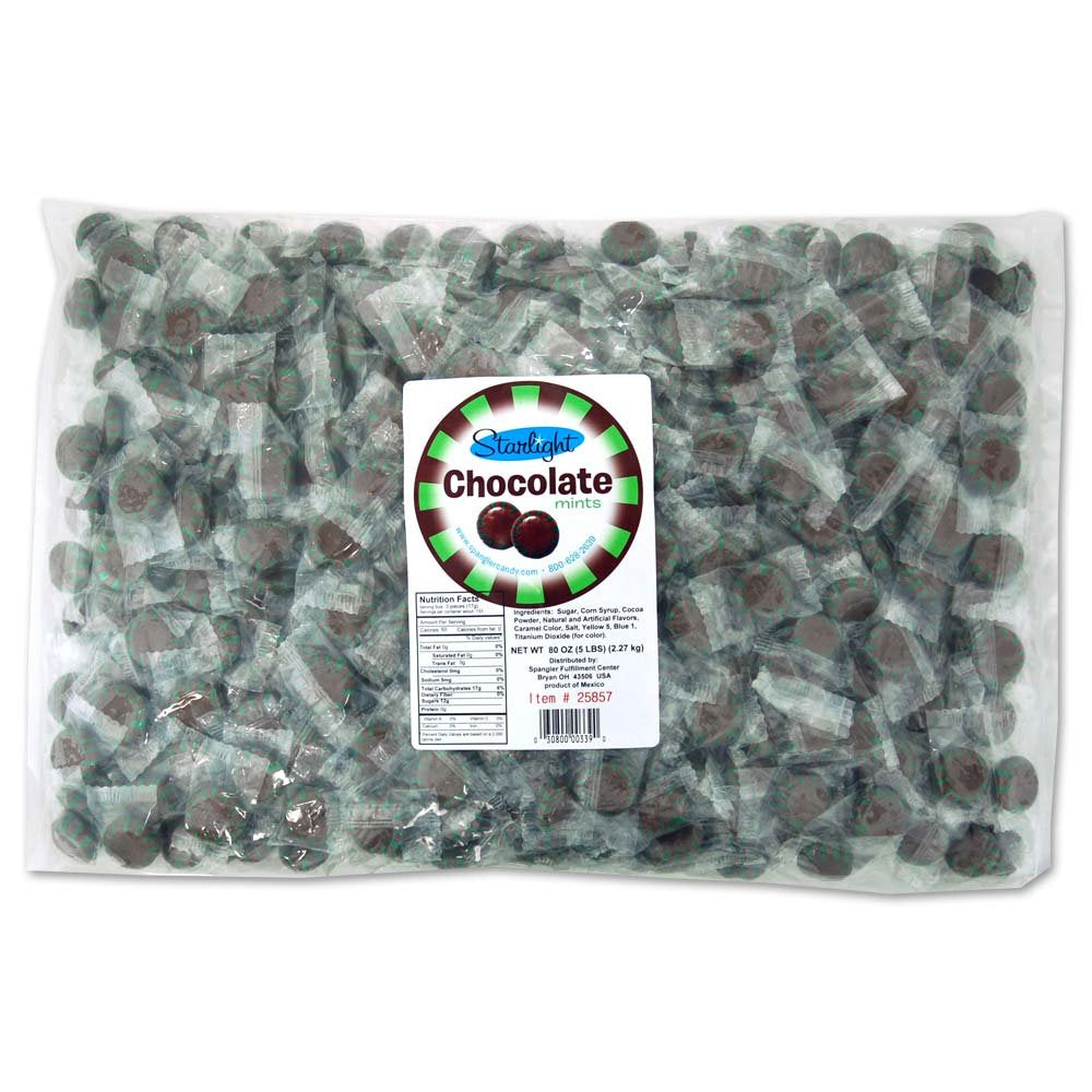 Product image of Starlight Chocolate Flavor Mints Bag 5 lb