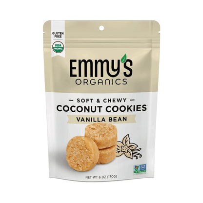 Product image of EMMY Coconut Cookies Vanilla Bean Gluten-Free Organic Vegan Paleo-Friendly 6 oz 6 oz Pack of 2