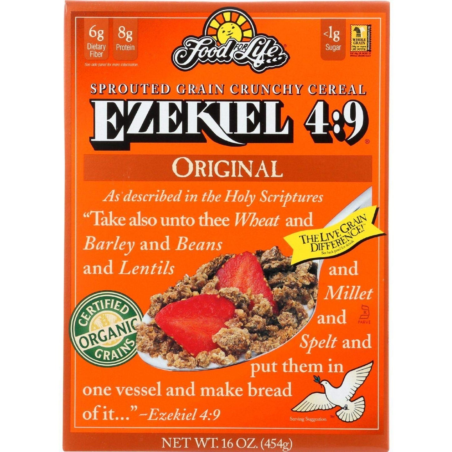 Product image of Ezekiel 4:9 Sprouted Whole Grain Cereal Original 16 oz Food For Life 16.01 oz 16 oz