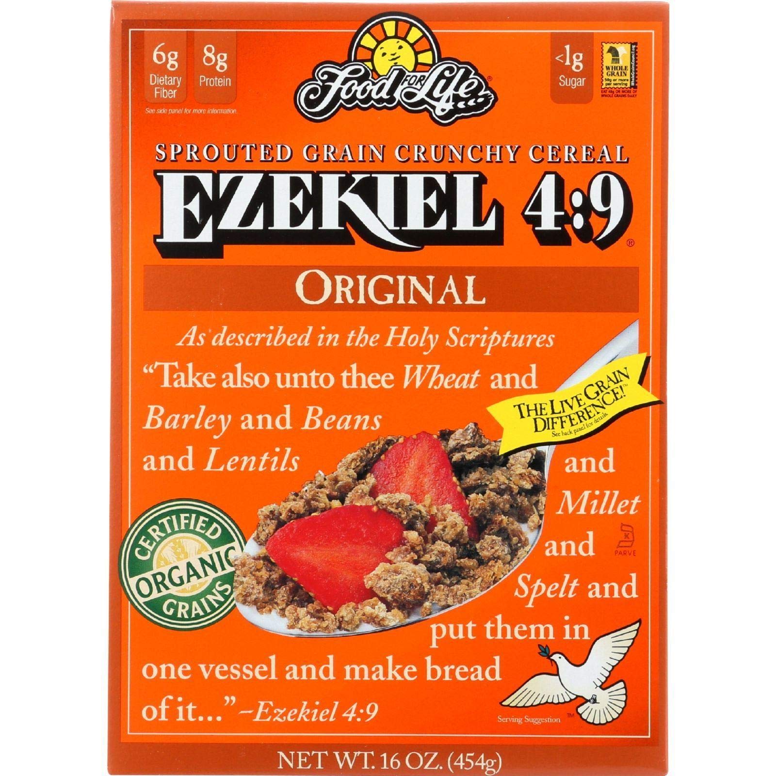 Product image of Ezekiel 4:9 Sprouted Whole Grain Cereal Original 16 oz Food For Life 16.01 oz 16 oz