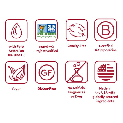 Product image of Desert Essence Tea Tree Oil Toothpaste Mint Deep Cleans Teeth and Gums Helps Fight Plaque Sea Salt Pure