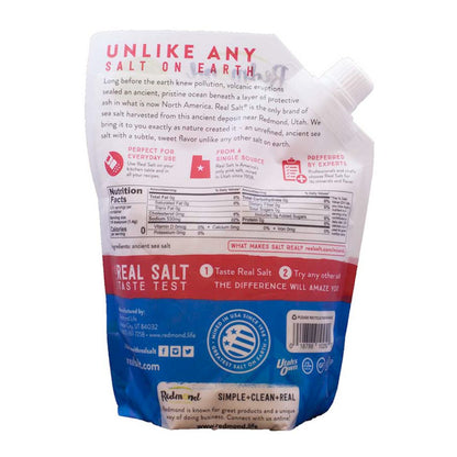 Product image of REDMOND Real Salt Ancient Fine Sea Salt Unrefined Mineral Salt Pouch 26 oz 26 oz Pack of 6